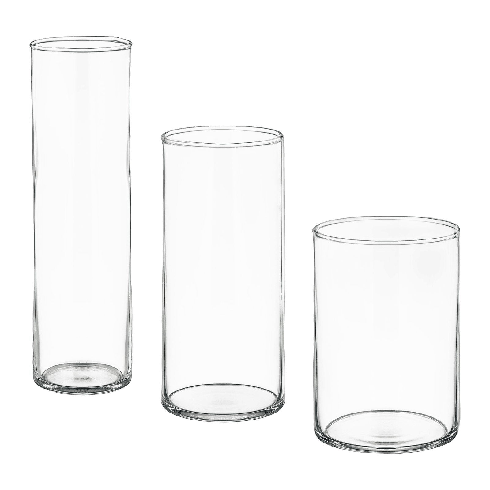Glassvaser – sett med tre